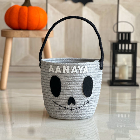 Halloween Trick or Treat Ghost Basket